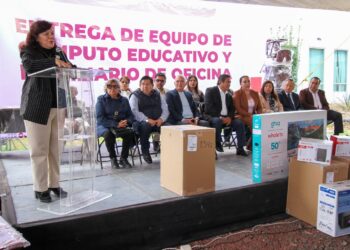 IHE fortalece espacios escolares en Actopan