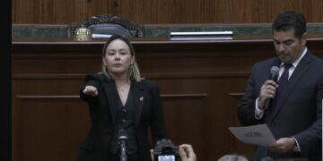 Yeraldine Bonilla, gobernadora interina de Sinaloa, tras licencia de Rocha Moya
