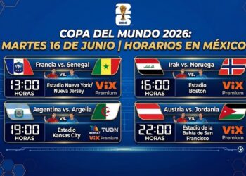 Francia y Argentina acaparan reflectores en la jornada del 16 de junio del Mundial 2026