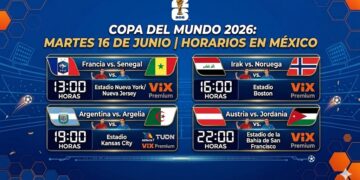 Francia y Argentina acaparan reflectores en la jornada del 16 de junio del Mundial 2026