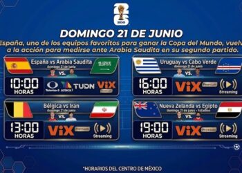 Mundial 2026: Jornada del 21 junio, partidos, horarios y dónde ver