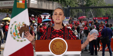 Sheinbaum descarta riesgos en el Mundial ante protestas.