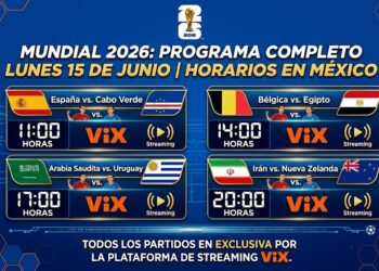 Mundial 2026: España, Bélgica y Uruguay protagonizan la jornada del 15 de junio
