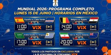 Mundial 2026: España, Bélgica y Uruguay protagonizan la jornada del 15 de junio