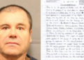 El Chapo envía nueva carta y solicita intervención de Sheinbaum.