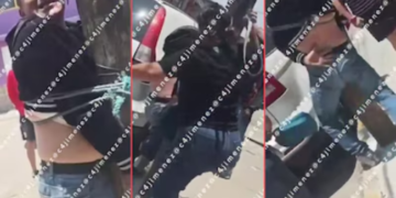 ¡Viral! Mujer reprende a su hijo acusado de robo en Neza (VIDEO).