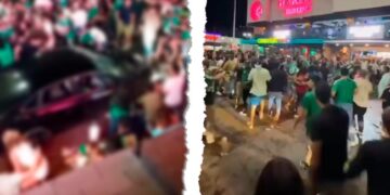 Atropellan a aficionados durante festejos por triunfo de México (VIDEO).
