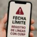 ¡OJO! Dan prórroga al registro obligatorio de telefonía móvil.
