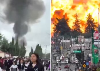 Puebla en alerta: VIDEO muestra estallido de cuatro pipas de gas y evacuación masiva en Tepeaca
