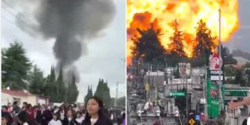 Puebla en alerta: VIDEO muestra estallido de cuatro pipas de gas y evacuación masiva en Tepeaca
