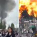Puebla en alerta: VIDEO muestra estallido de cuatro pipas de gas y evacuación masiva en Tepeaca