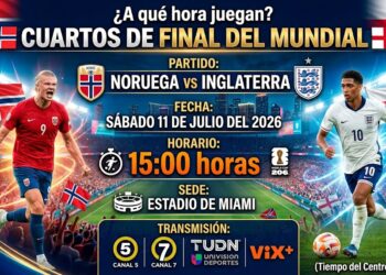 Noruega vs. Inglaterra en vivo: Horario y canales para ver los Cuartos de Final