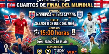 Noruega vs. Inglaterra en vivo: Horario y canales para ver los Cuartos de Final