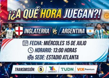Argentina e Inglaterra chocan en Atlanta por el último boleto a la Final