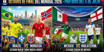Partidos del 5 de julio de los Octavos de Final del Mundial 2026