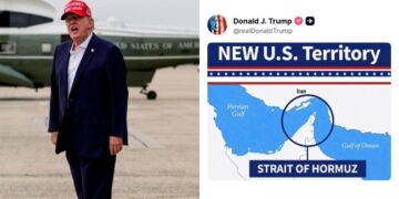 Trump reclama el estrecho de Ormuz como territorio de EU.
