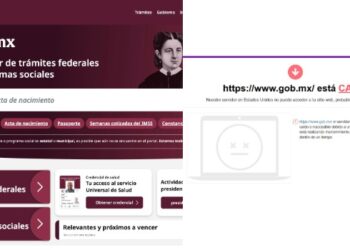 Se caen páginas del Gobierno de México por más de una hora.