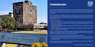 UNAM retrasa inicio de clases para alumnos de nuevo ingreso.