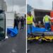 Camioneta de CDMX vuelca en Periférico por encharcamiento
