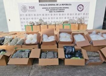 Dulces de coco escondían casi 2 toneladas de droga en Tabasco.