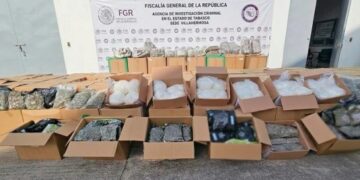 Dulces de coco escondían casi 2 toneladas de droga en Tabasco.