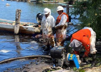 Pemex: Reportan derrame de hidrocarburo en Río Pánuco