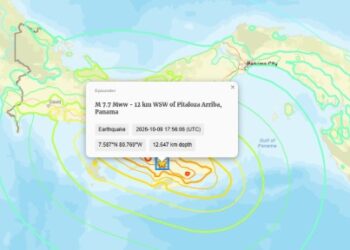 Sismo de 7.7 en Panamá provoca evacuaciones y alertas de tsunami.