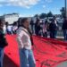 Normalistas de El Mexe bloquean el Congreso de Hidalgo.