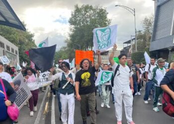 Trabajadores del IMSS preparan megamarcha nacional para el 30 de octubre.