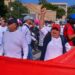 Trabajadores del IMSS exigen 10% de aumento y más recursos